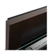 Biokominek 900x400 brąz mat z szybą