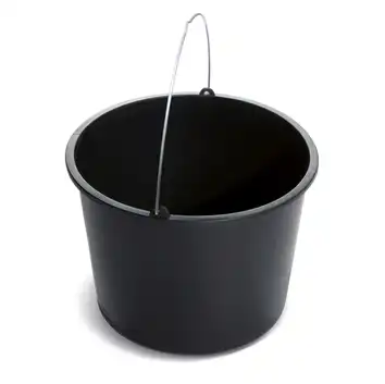 15 x Wiadro budowlane 20L czarny Prosperplast