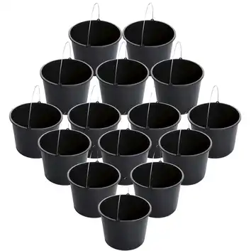 15 x Wiadro budowlane 20L czarny Prosperplast