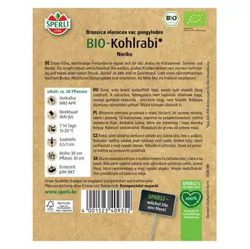 BIO kalarepa 'Noriko' Nasiona PREMIUM Sperli
