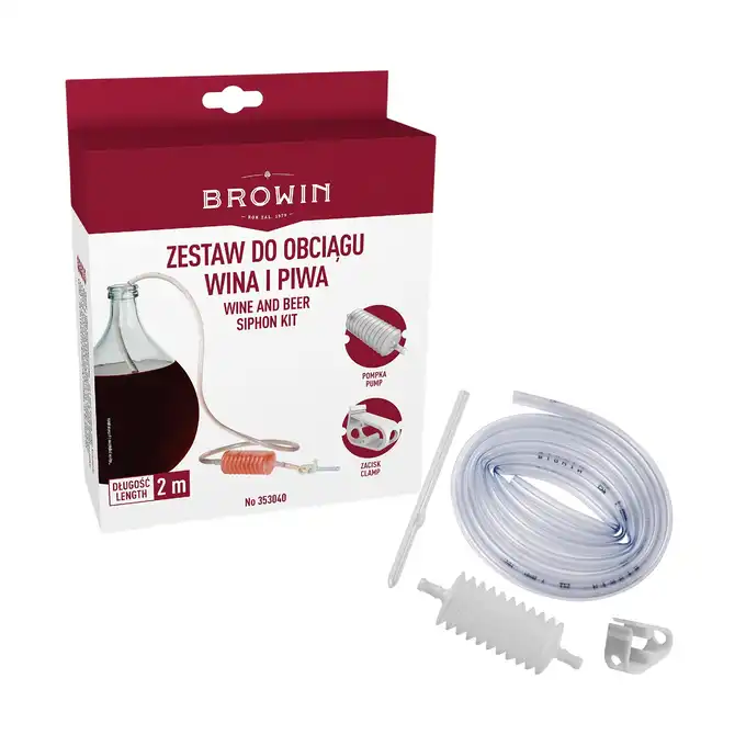 Balon, gąsior na wino 25l + rurka fermentacyjna, korek, wężyk, cukromierz, drożdże, Clearwin, Septowin