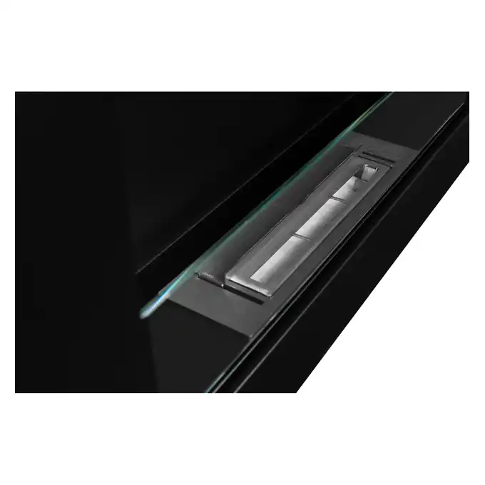 Biokominek 650x400 BOX czarny z szybą