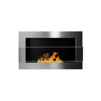 Biokominek 650x400 INOX z szybą
