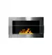 Biokominek 650x400 INOX z szybą