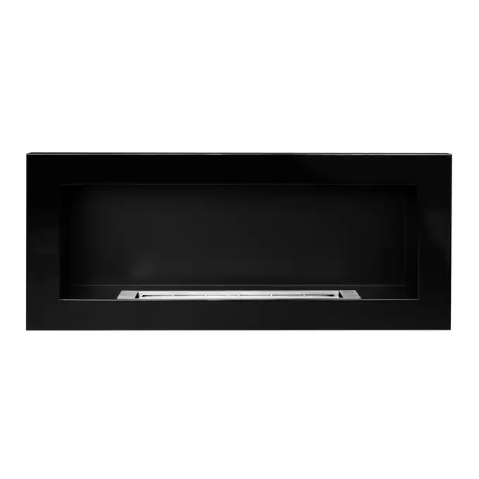 Biokominek 900x400 czarny połysk