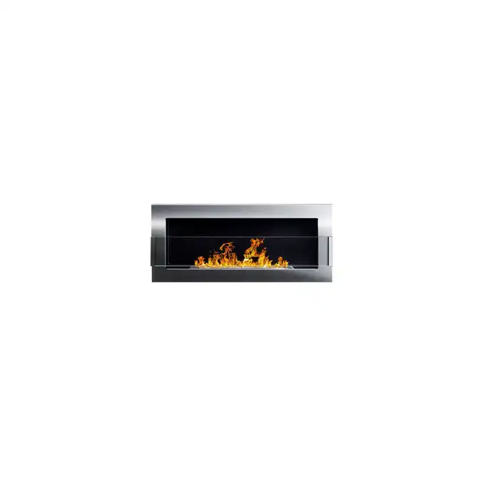 Biokominek 900x400 inox z szybą wiszący WYSOKA JAKOŚĆ