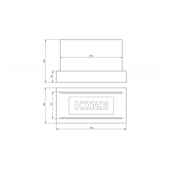 Biokominek Home + Biopaliwo z lejkiem 1L