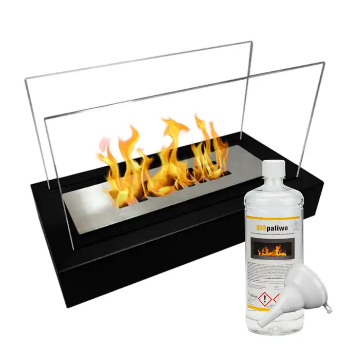 Biokominek Home + Biopaliwo z lejkiem 1L