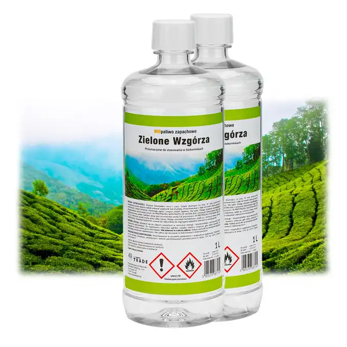 Biopaliwo zapachowe 2L zielone wzgórza do biokominka