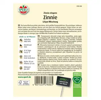 Cynia 'Liliput Mischung' Nasiona PREMIUM Sperli
