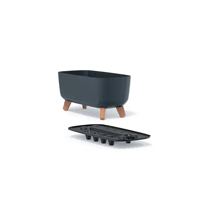 Doniczka Gracia Case 39 cm na nóżkach DGCL400 antracyt