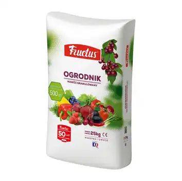 Fructus Nawóz do warzyw i owoców Ogrodnik 8 x 25 kg PÓŁPALETA 200 kg