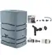 Kompletny zbiornik na deszczówkę Aqua Tower 450l smooth gray z akcesoriami