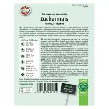 Kukurydza cukrowa 'Tatonka' Nasiona PREMIUM Sperli
