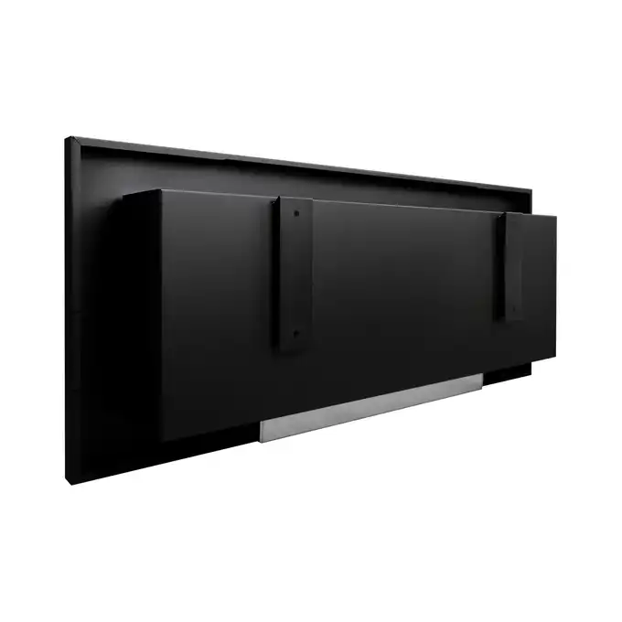 Płaski Biokominek 900x400 czarny mat z szybą  + Biopaliwo 1L aromatyczne espresso