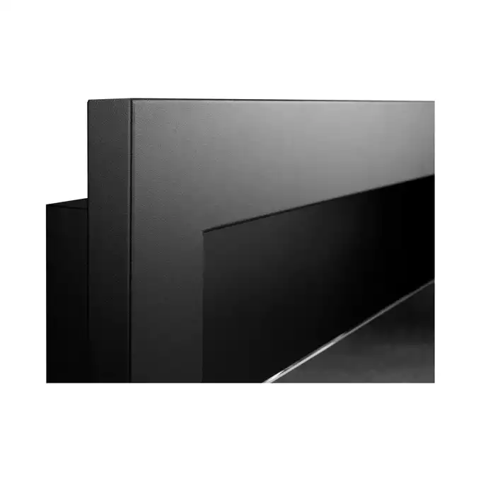 Płaski Biokominek 900x400 czarny mat z szybą  + Biopaliwo 1L aromatyczne espresso