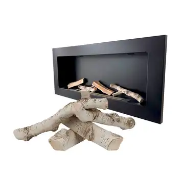 Polana ceramiczne sztuczne drewno do biokominka 4 szt