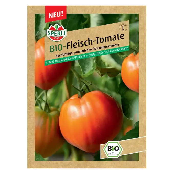 Pomidor mięsisty BIO  'Coeur de Boeuf' Nasiona PREMIUM Sperli