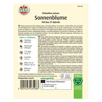 Słonecznik 'Full Sun' Nasiona PREMIUM Sperli