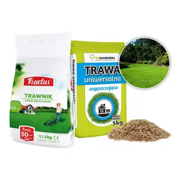 Trawa UNIWERSALNA 5kg+nawóz do trawnika 5kg