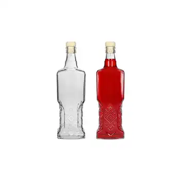 Zestaw Butelka kredensowa z korkiem 500 ml 6 szt. Browin