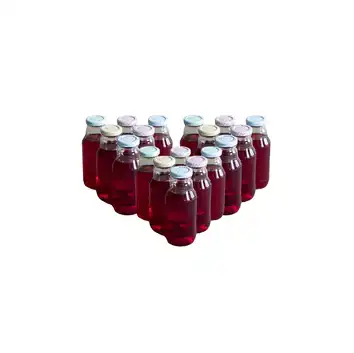 Zestaw Butelki TO na sok 330 ml z zakrętką 18 szt. BROWIN