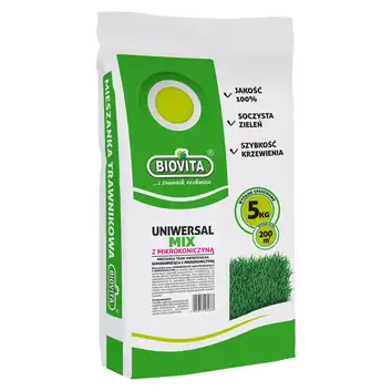 Biovita Mieszanka traw UNIWERSALMIX z mikrokoniczyną 5 kg