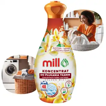 MILL koncentrat do płukania tkanin 1,3L GOLDEN MIST