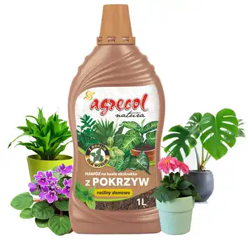 Nawóz do roślin domowych na bazie ekstraktu z pokrzyw 1L Agrecol