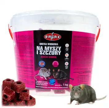 RAPAX Kostka woskowa na myszy i szczury RatCat 1 kg