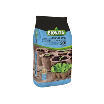 Ziemia do wysiewu nasion z włóknem kokosowym BIOVITA 50L
