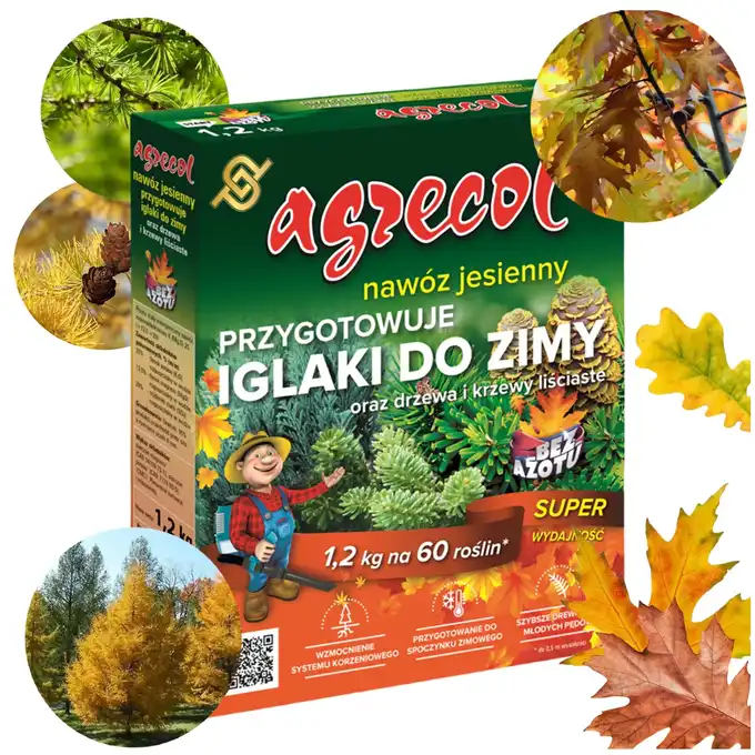 Nawóz jesienny do iglaków, drzew i krzewów liściastych 1,2 kg Agrecol
