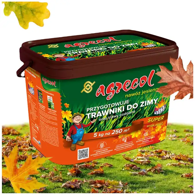 Nawóz jesienny do trawników i traw ozdobnych 5 kg Agrecol