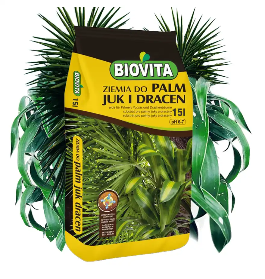 Zestaw 3x Ziemia do Palm Juk i Dracen 5l BIOVITA