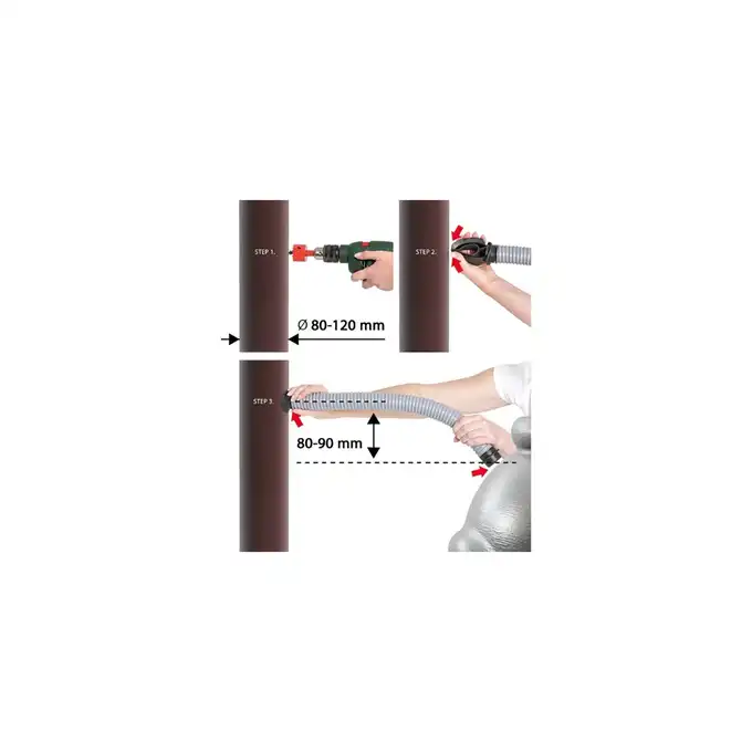 2 x Kompletny zbiornik na deszczówkę Woodcan 265L brąz wszystkie akcesoria