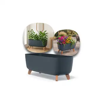 Doniczka Gracia Case 58 cm na nóżkach DGCL600 antracyt