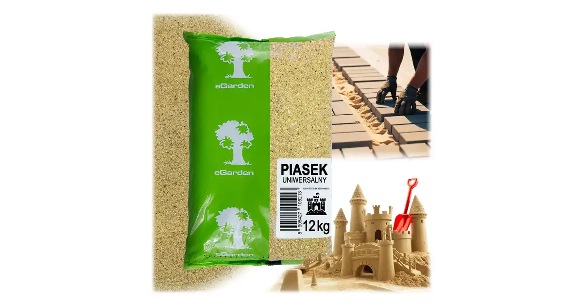 Egarden Piasek Do Piaskownicy Dla Dzieci Uniwersalny 12kg