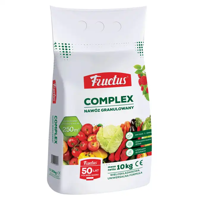 FRUCTUS WIELOSKŁADNIKOWY NAWÓZ COMPLEX DO WARZYW I OWOCÓW 10 KG