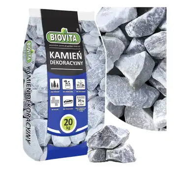 Kamień dekoracyjny ICE BLUE błękitny 50-70 mm 20 kg BIOVITA
