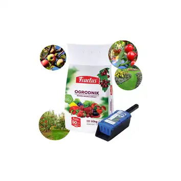 Nawóz Ogrodnik Fructus 10 kg + szufelka, dozownik