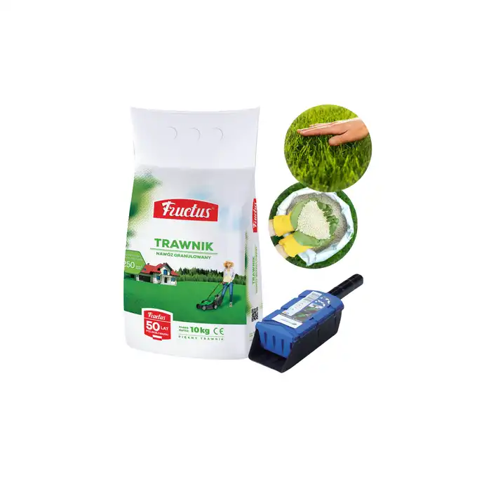 Nawóz Trawnik Fructus 10 kg + szufelka, dozownik