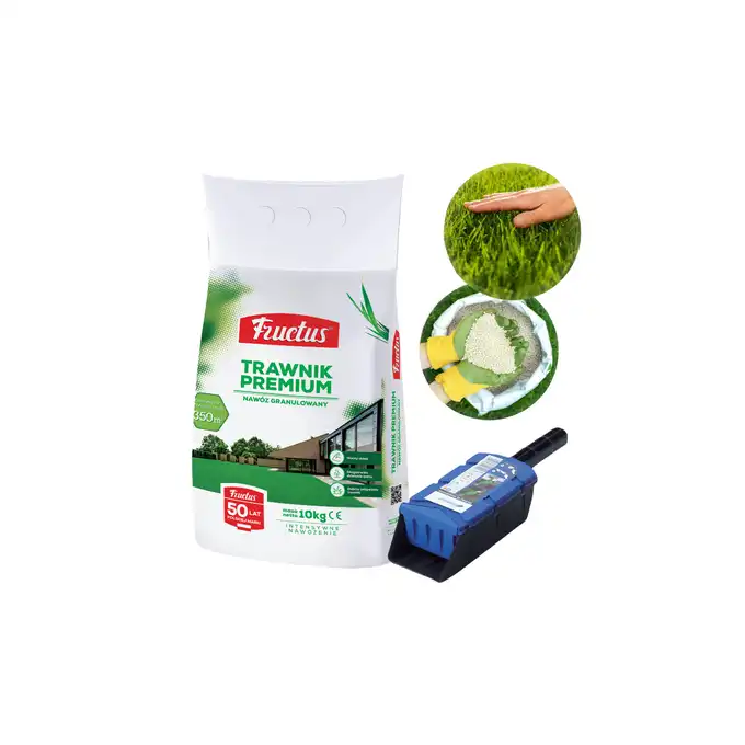 Nawóz Trawnik Premium Fructus 10 kg + szufelka, dozownik