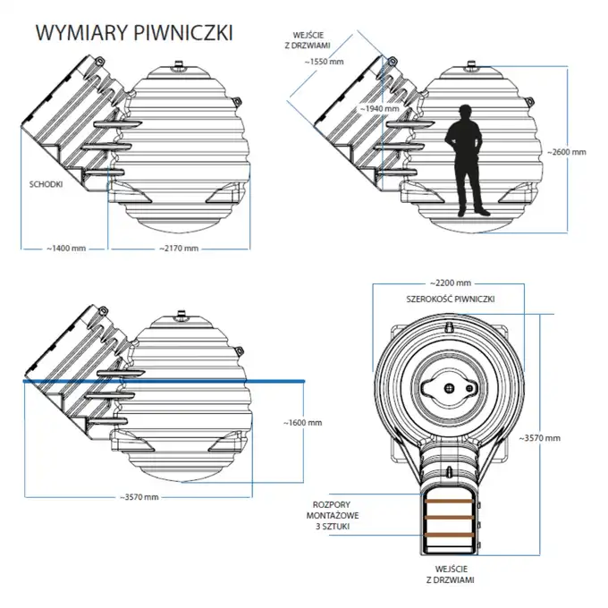 Podziemna Piwniczka Ovo Piwnica, ogrodowa ziemianka spiżarnia chłodnia