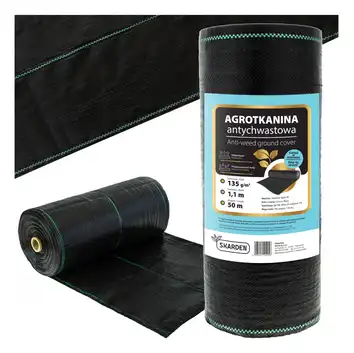 SKARDEN PREMIUM Agrotkanina agrowłóknina 1,1x50m 135g/m2 UV 3% czarna