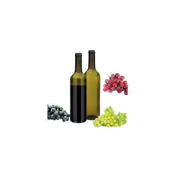 Szklana butelka na wino, alkohol Bordolese 0,75L oliwka 10 szt.