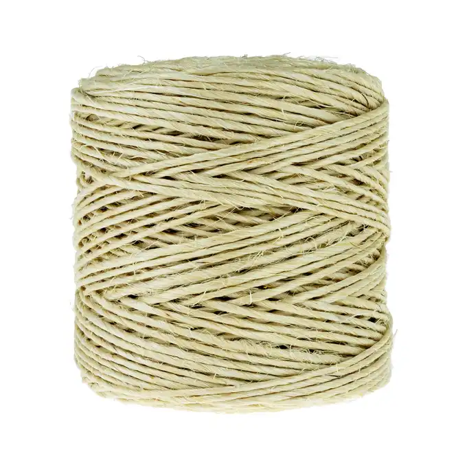 Sznurek SIZALOWY 2mm/120m/250g z agawy, naturalny, dekoracyjny