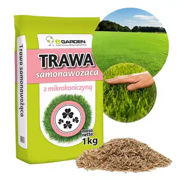 Trawa Samonawożąca z mikrokoniczyną 1kg  40m2 eGarden