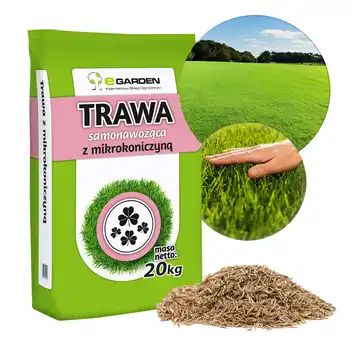 Trawa Samonawożąca z mikrokoniczyną 20kg 800m2 eGarden