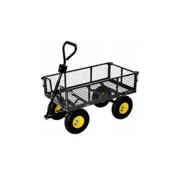 Wózek transportowy, przyczepka 120L do 500 kg czarny