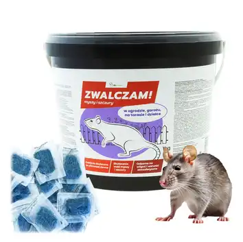 ZWALCZAM! Myszy i szczury SILNIE WABIĄCA Trutka PASTA DO OGRODU I GARAŻU